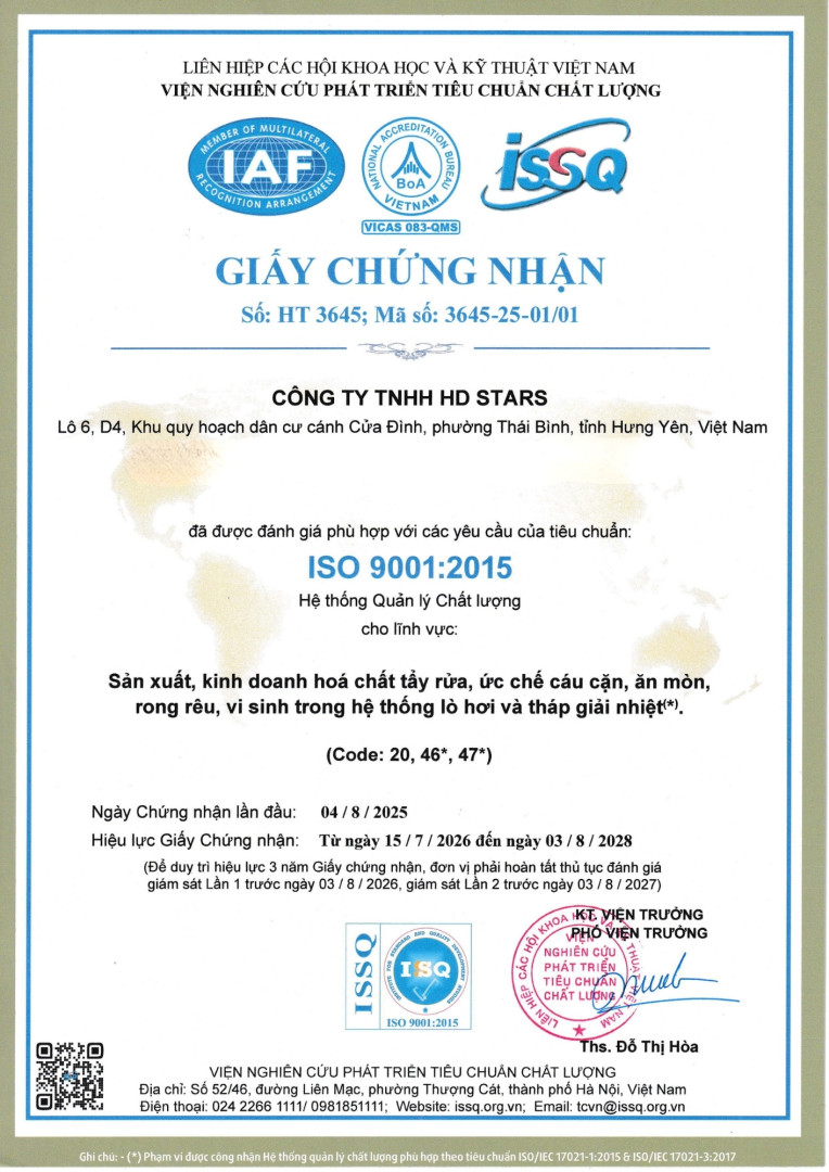 CHỨNG NHẬN ISO 9001:2015