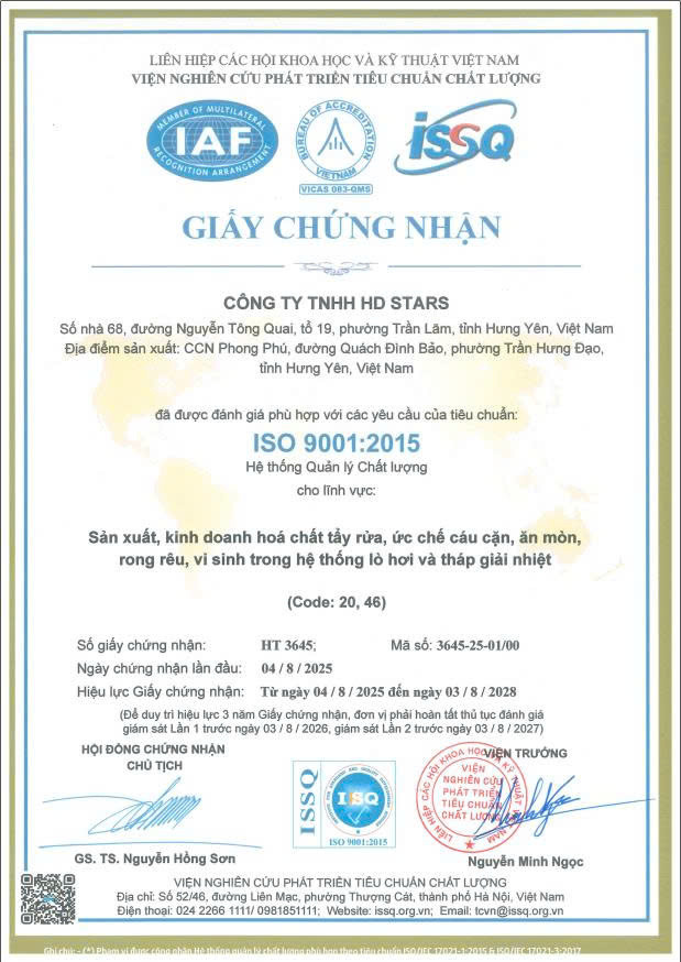 CHỨNG NHẬN ISO 9001:2015